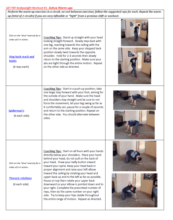 Great Bodyweight Workout For First Responders- No Equipment Needed ...